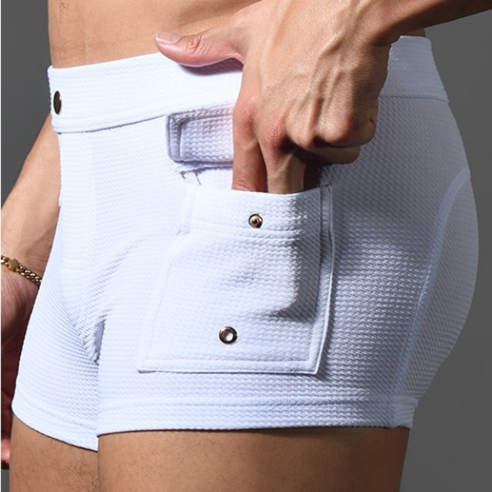Andrew Christian Brazil Cargo Trunk White 28” waist